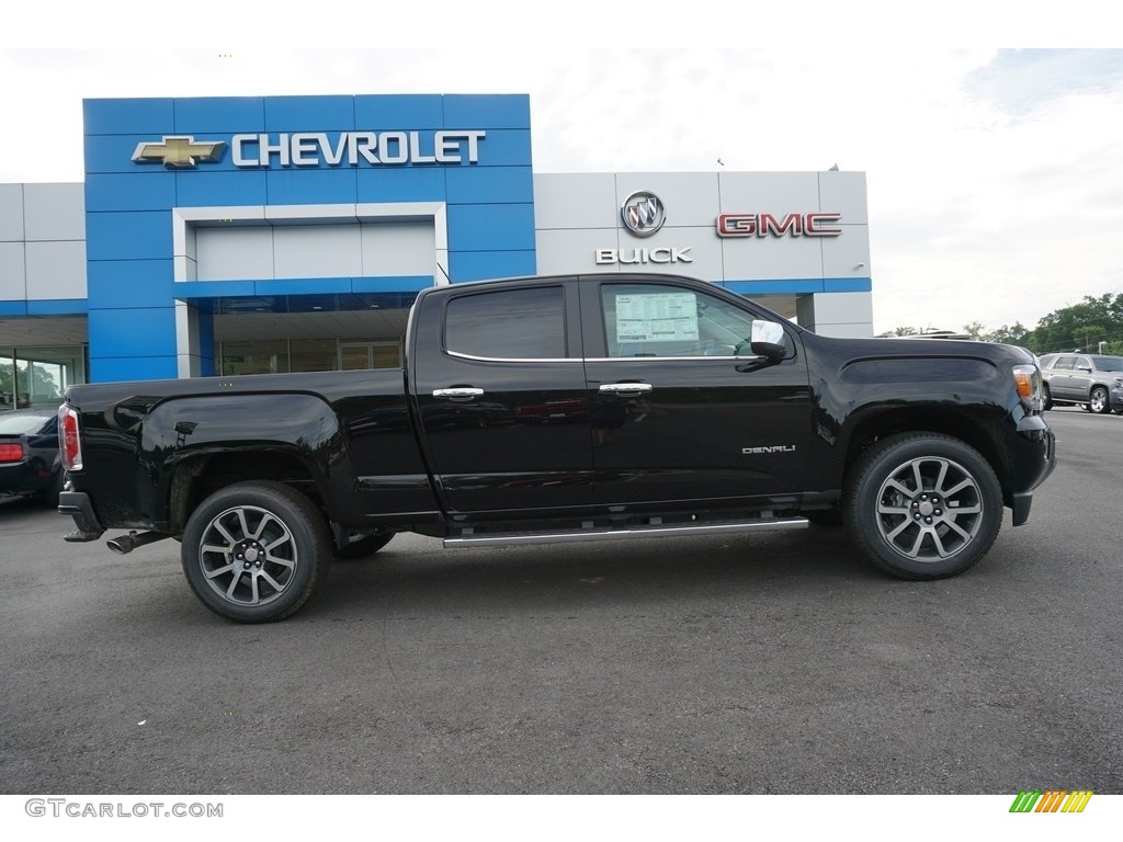 Onyx Black 2018 GMC Canyon Denali Crew Cab Exterior Photo #127736320