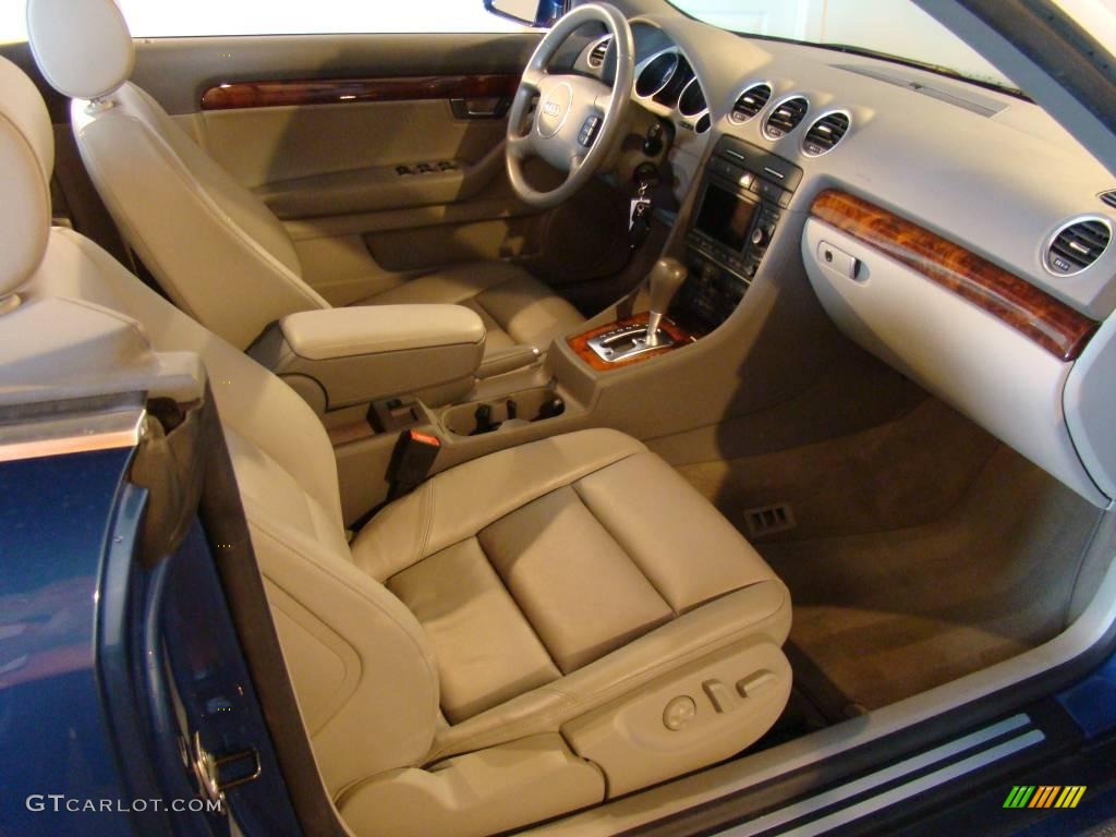 2006 A4 1.8T Cabriolet - Caribic Blue Pearl Effect / Platinum photo #11