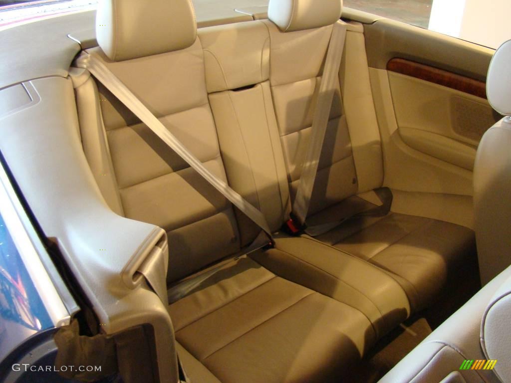 2006 A4 1.8T Cabriolet - Caribic Blue Pearl Effect / Platinum photo #14