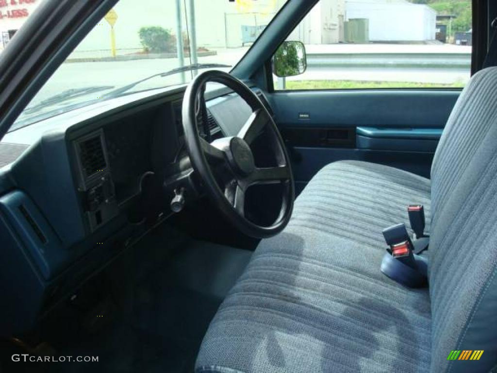 1989 C/K C1500 Regular Cab - Sable Black / Blue photo #12