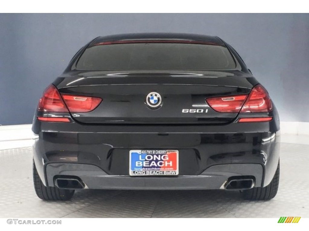 2017 6 Series 650i Gran Coupe - Black Sapphire Metallic / Cognac/Black photo #3