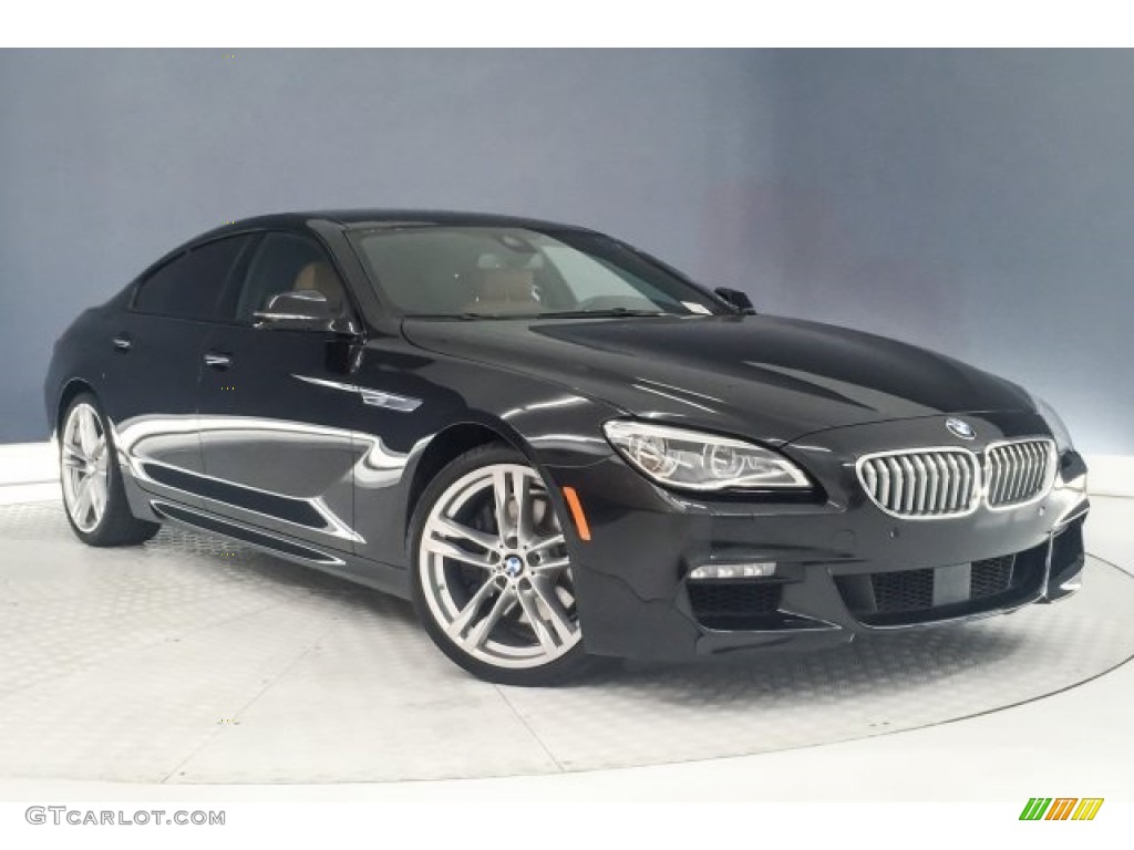 2017 6 Series 650i Gran Coupe - Black Sapphire Metallic / Cognac/Black photo #12