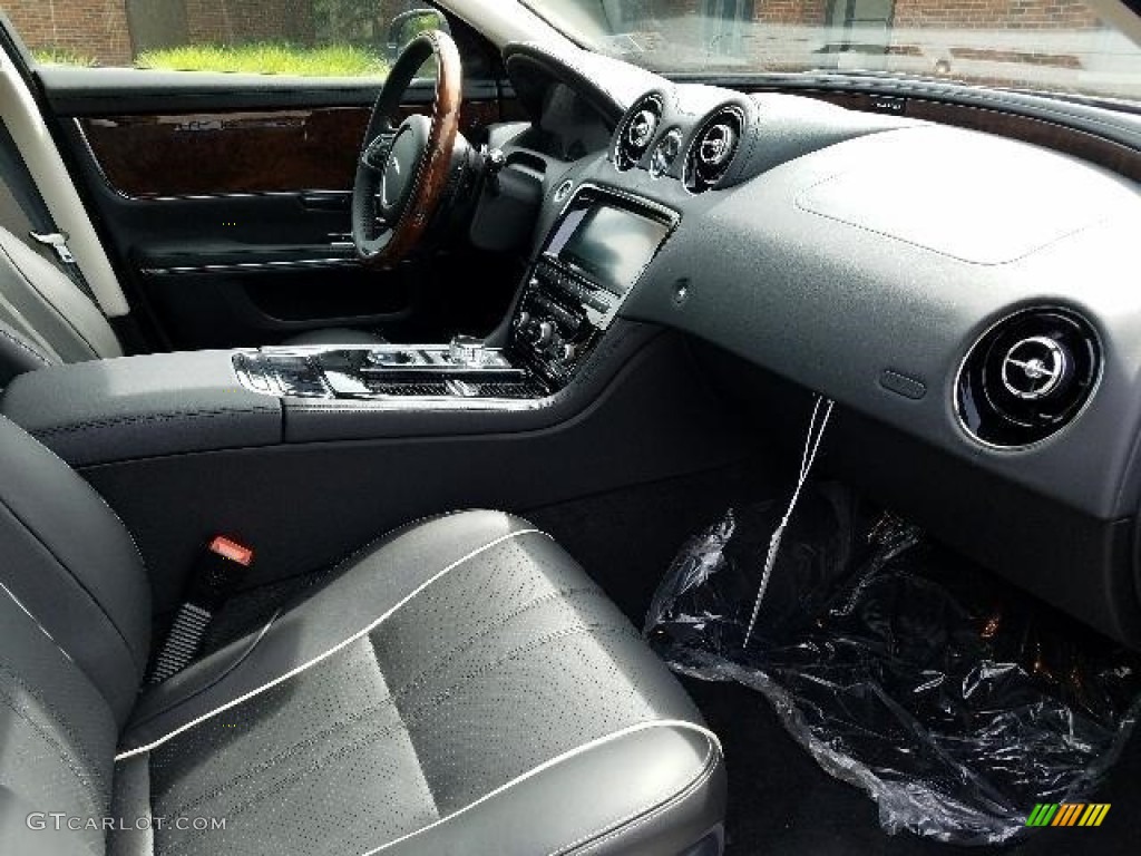 2018 Jaguar XJ R-Sport AWD Ebony Dashboard Photo #127741763