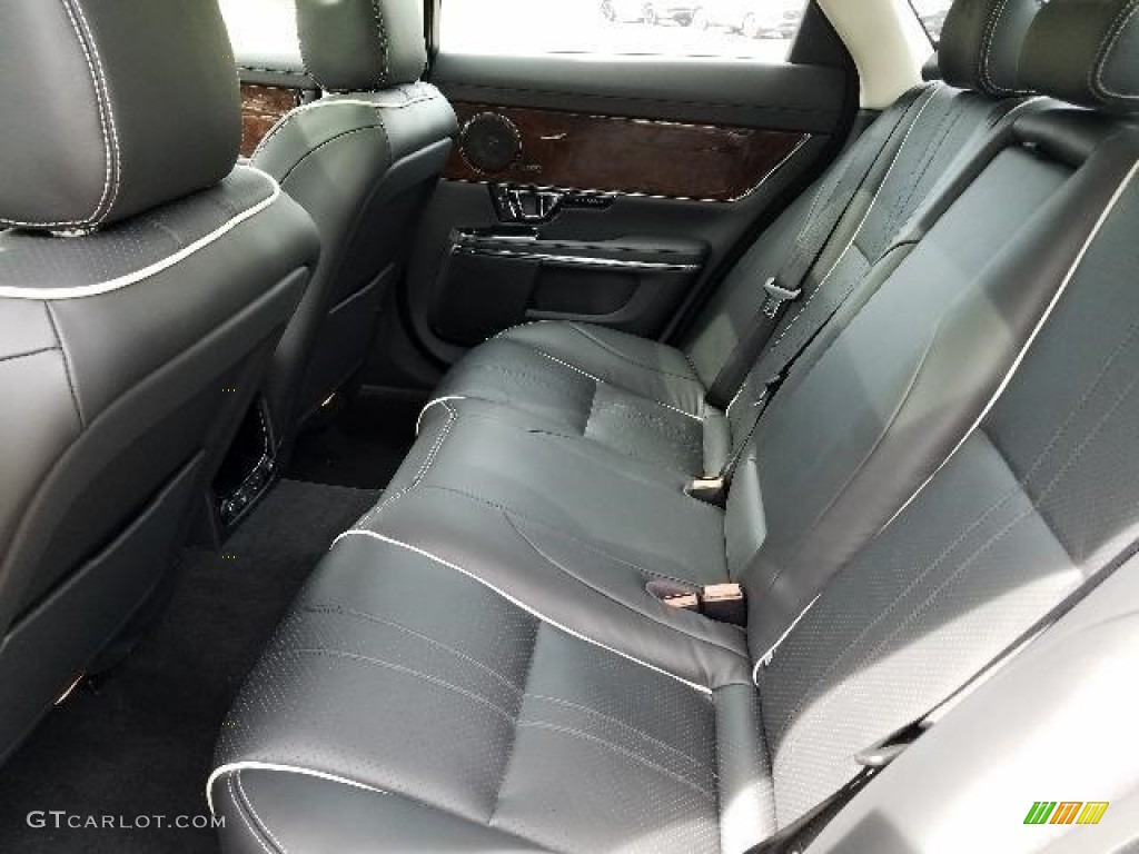 Ebony Interior 2018 Jaguar XJ R-Sport AWD Photo #127741799