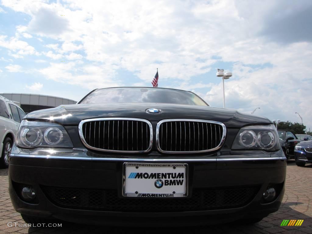 2006 7 Series 750Li Sedan - Black Sapphire Metallic / Dark Beige/Beige III photo #8