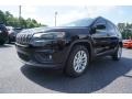 2019 Diamond Black Crystal Pearl Jeep Cherokee Latitude  photo #3