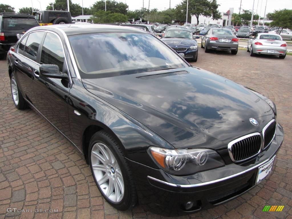 2006 7 Series 750Li Sedan - Black Sapphire Metallic / Dark Beige/Beige III photo #15