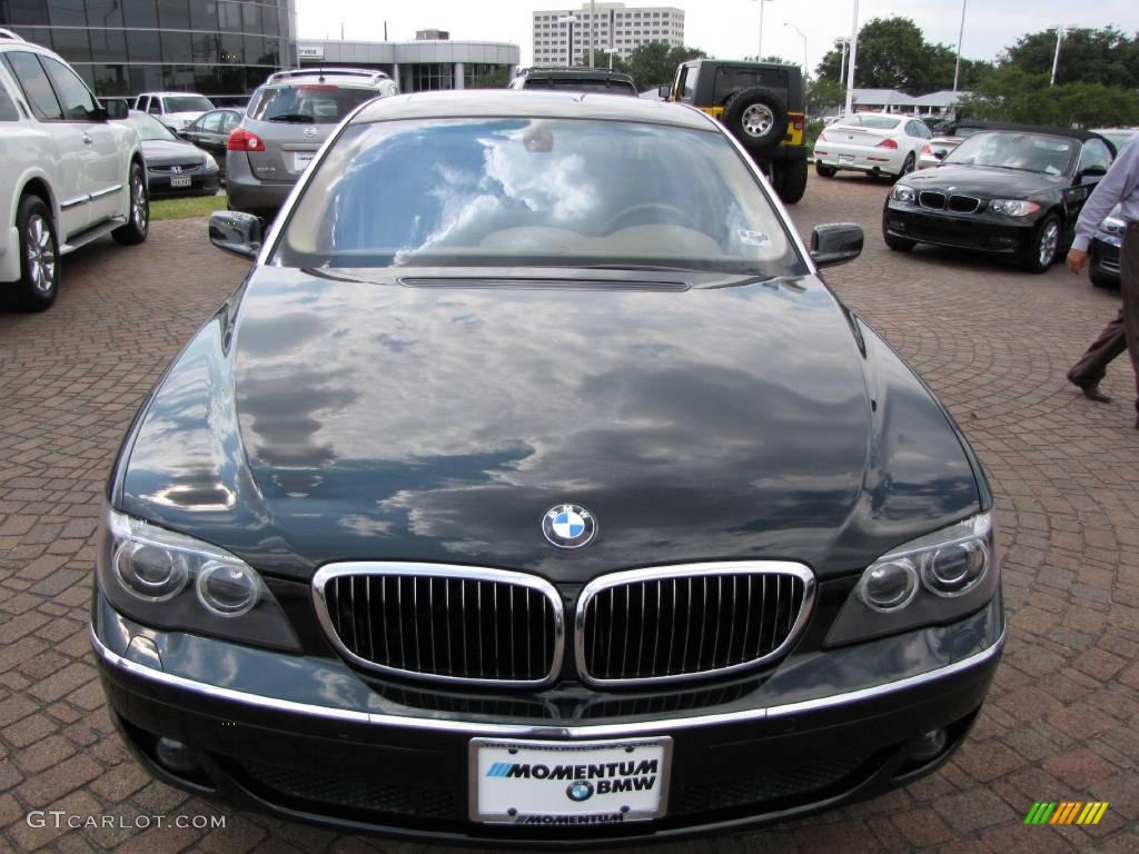 2006 7 Series 750Li Sedan - Black Sapphire Metallic / Dark Beige/Beige III photo #16