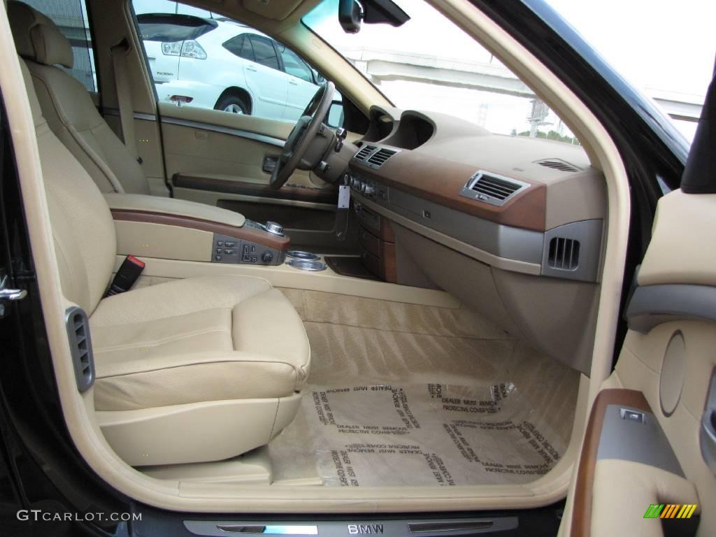 2006 7 Series 750Li Sedan - Black Sapphire Metallic / Dark Beige/Beige III photo #18
