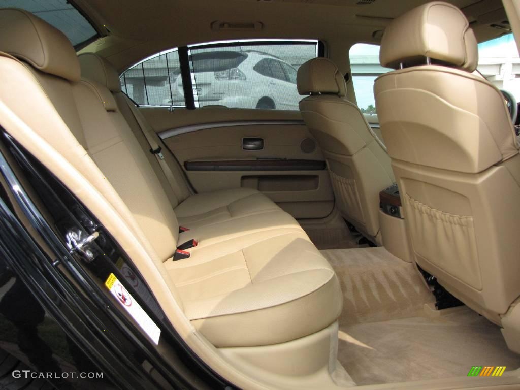 2006 7 Series 750Li Sedan - Black Sapphire Metallic / Dark Beige/Beige III photo #19