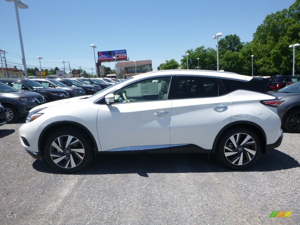 2018 Murano Platinum AWD - Pearl White / Cashmere photo #7