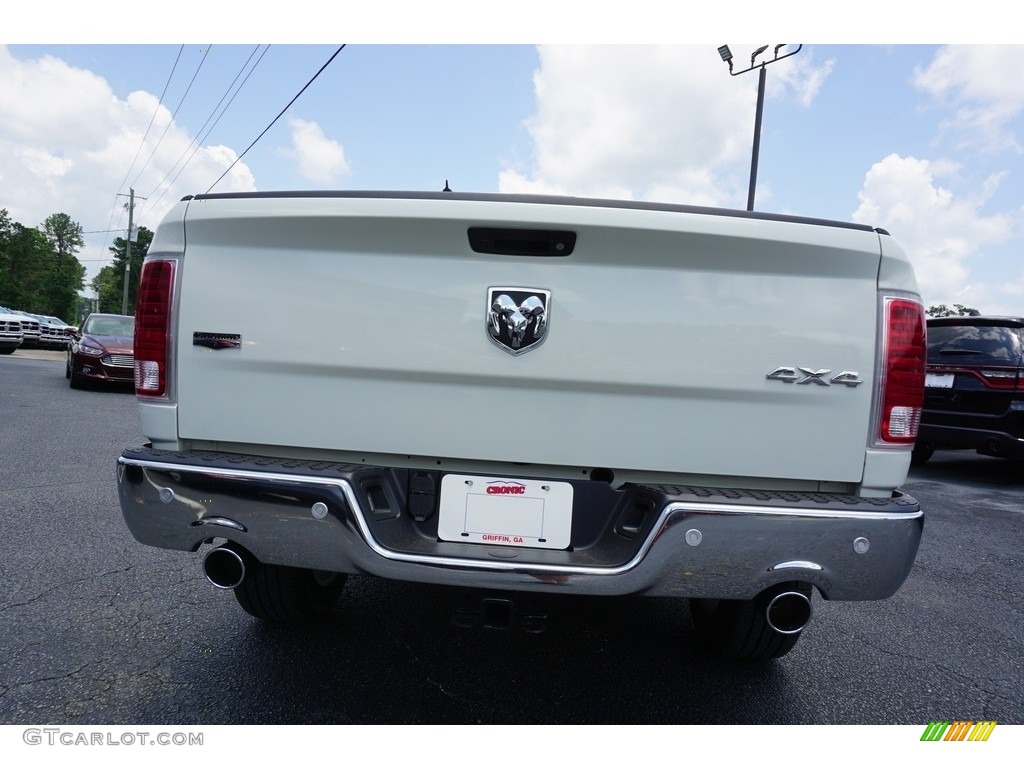 2018 1500 Laramie Crew Cab 4x4 - Pearl White / Canyon Brown/Light Frost Beige photo #14