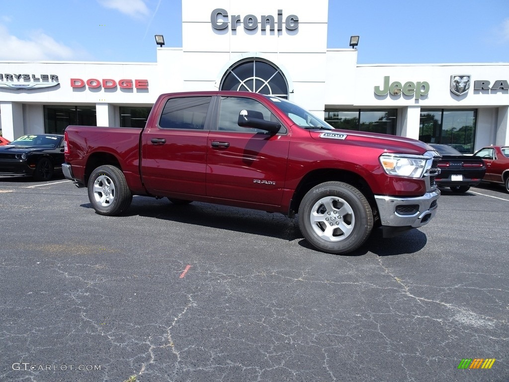 2019 1500 Tradesman Crew Cab 4x4 - Delmonico Red Pearl / Black photo #1
