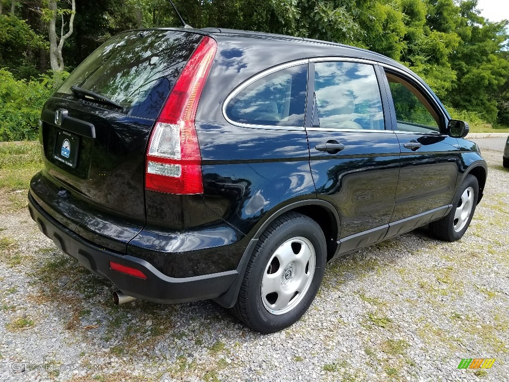 2009 CR-V LX 4WD - Crystal Black Pearl / Gray photo #6