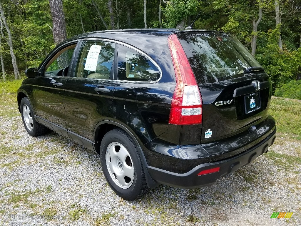 2009 CR-V LX 4WD - Crystal Black Pearl / Gray photo #7