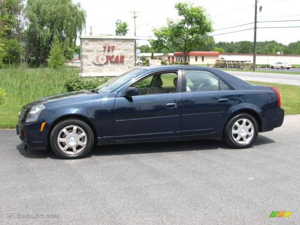 2003 CTS Sedan - Blue Onyx / Light Neutral photo #1