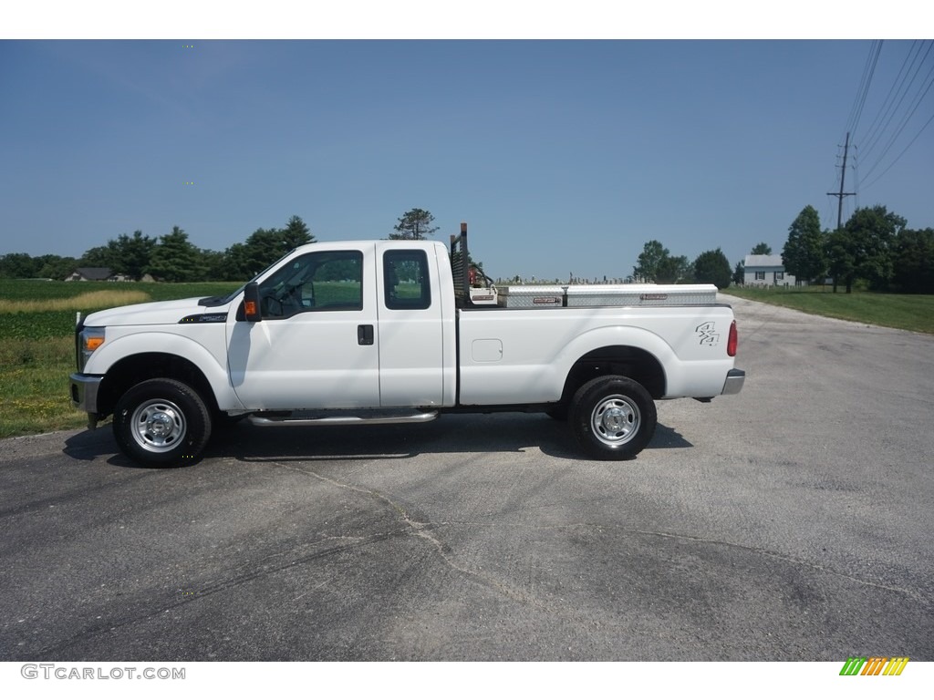 2012 F250 Super Duty XL SuperCab 4x4 - Oxford White / Steel photo #22