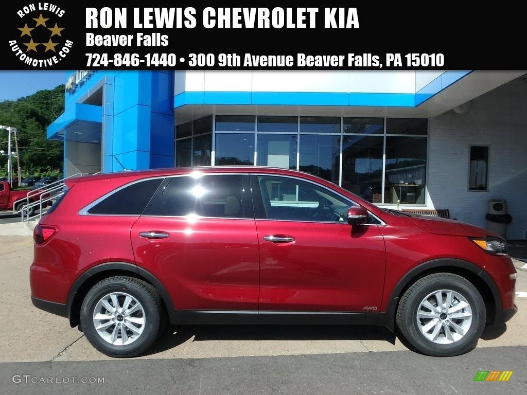 2019 Sorento LX AWD - Passion Red / Stone Beige photo #1