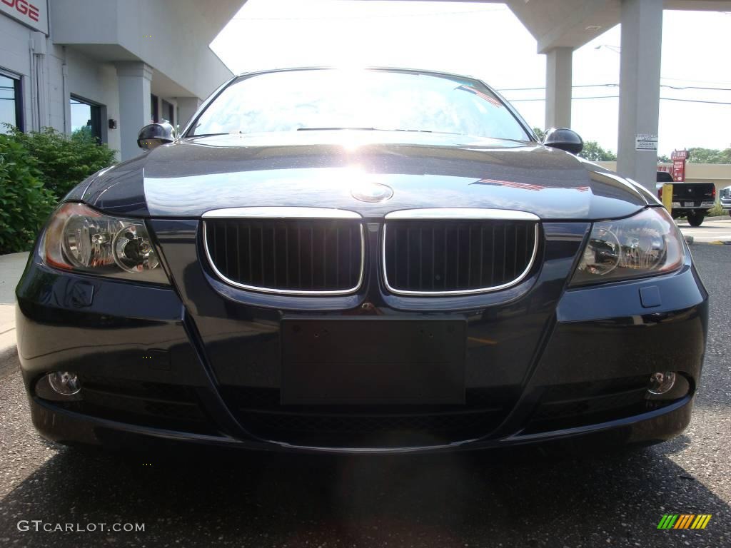 2007 3 Series 328xi Sedan - Monaco Blue Metallic / Black photo #3