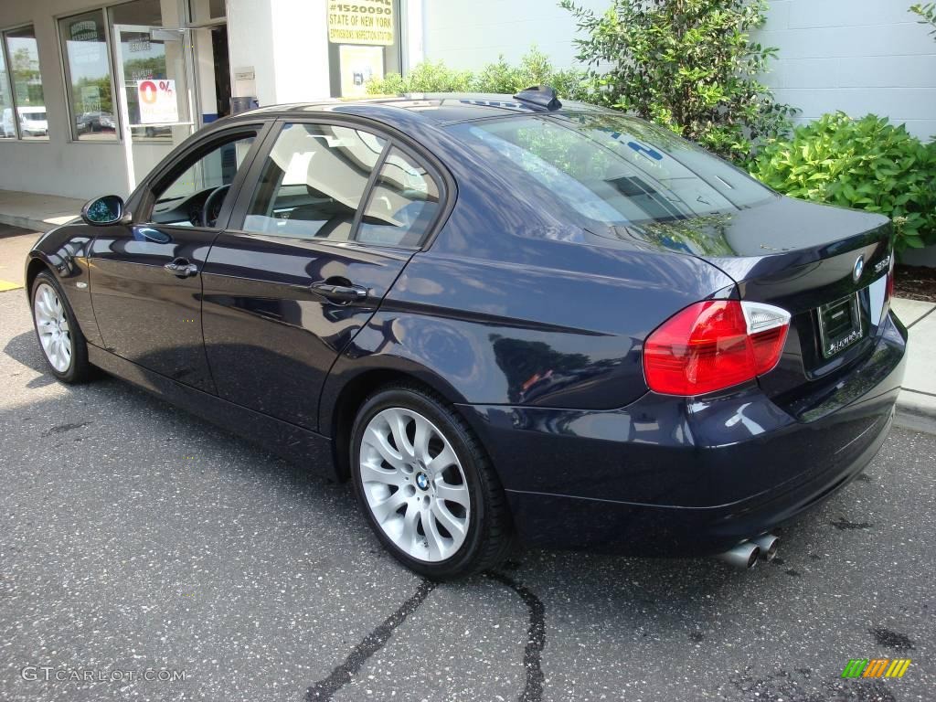 2007 3 Series 328xi Sedan - Monaco Blue Metallic / Black photo #4