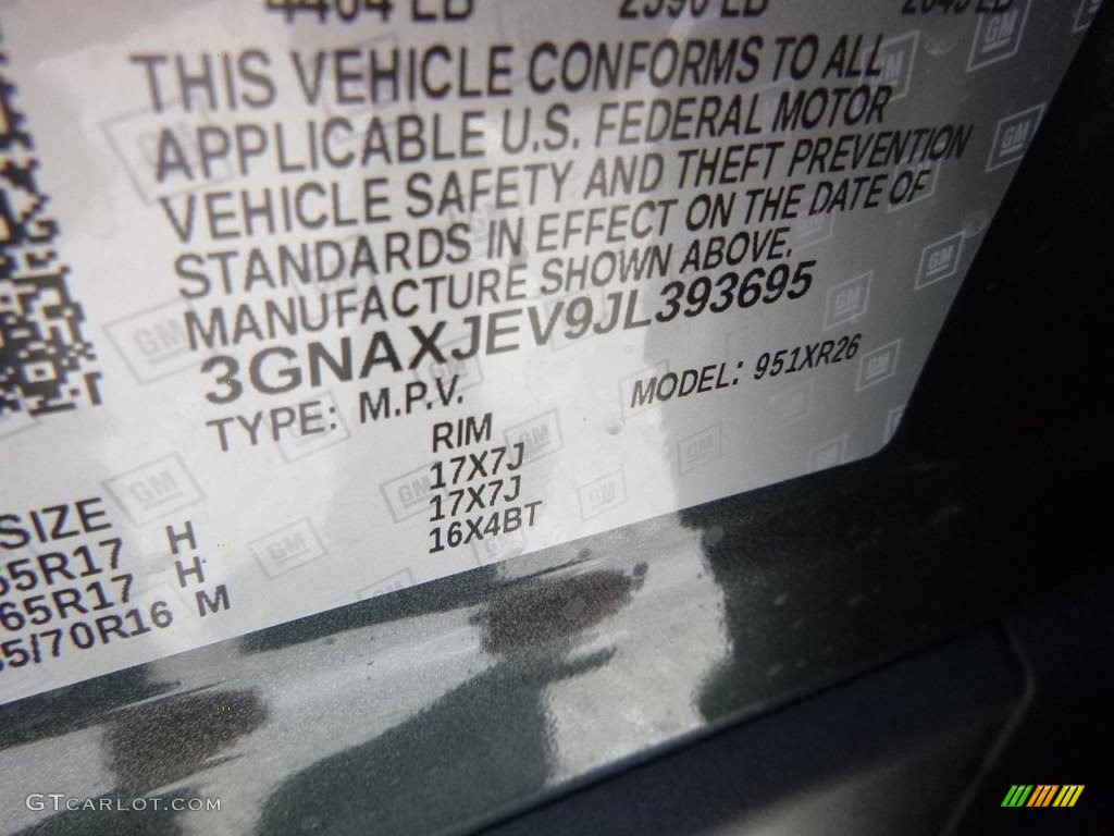 2018 Equinox LT - Nightfall Gray Metallic / Jet Black photo #17