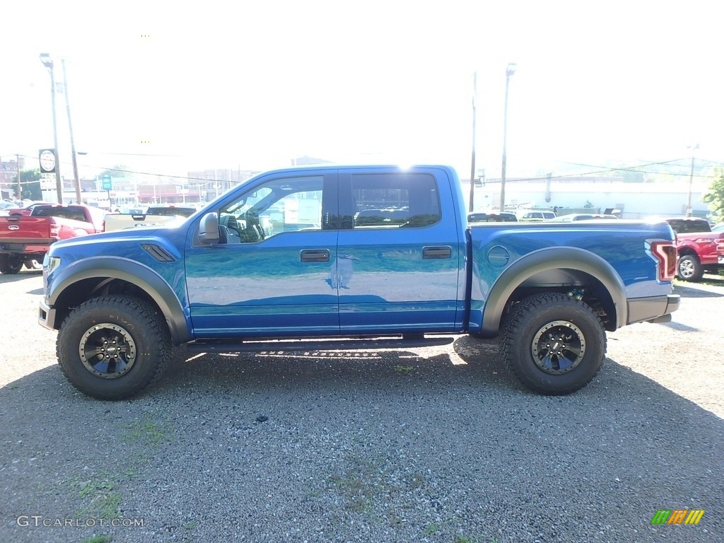 2018 F150 SVT Raptor SuperCrew 4x4 - Lightning Blue / Raptor Black photo #6