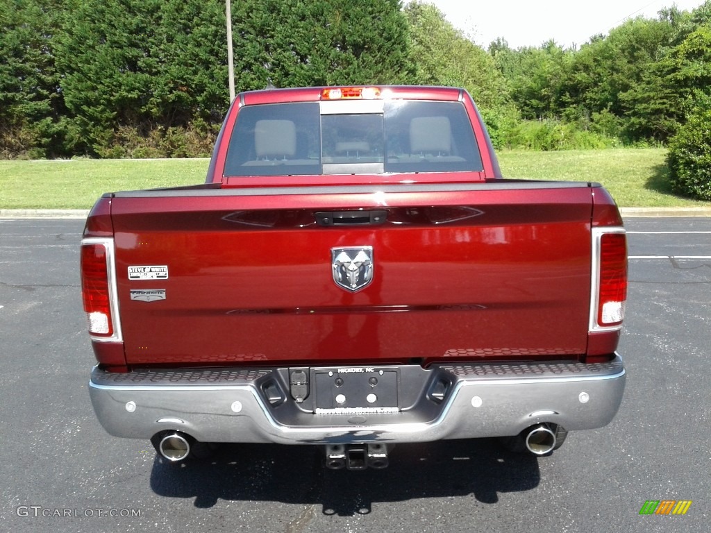 2018 1500 Laramie Crew Cab 4x4 - Delmonico Red Pearl / Canyon Brown/Light Frost Beige photo #7