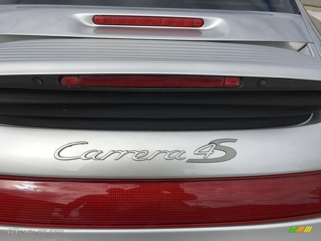 2003 911 Carrera 4S Coupe - Arctic Silver Metallic / Black photo #12