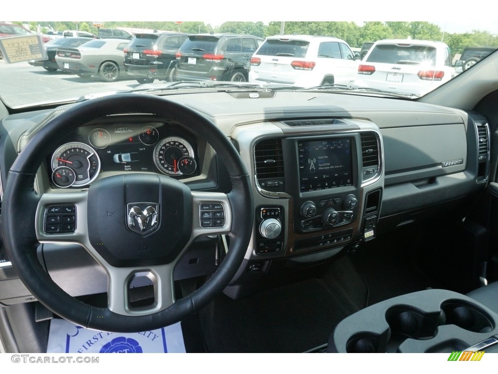 2018 1500 Laramie Crew Cab 4x4 - Bright Silver Metallic / Black photo #5