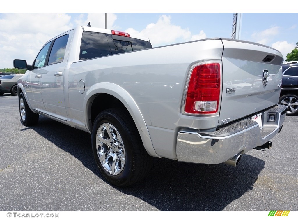 2018 1500 Laramie Crew Cab 4x4 - Bright Silver Metallic / Black photo #10