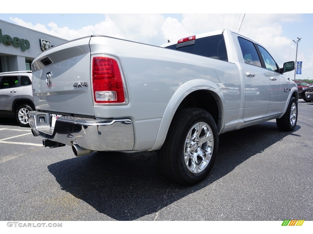 2018 1500 Laramie Crew Cab 4x4 - Bright Silver Metallic / Black photo #12