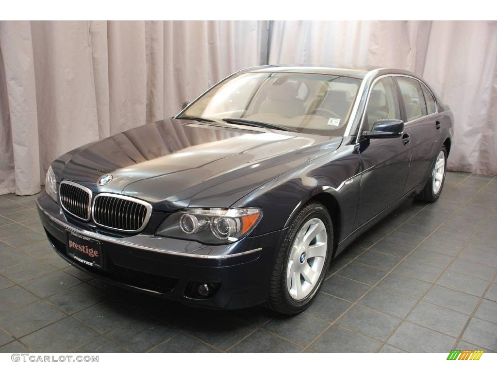 2007 7 Series 750Li Sedan - Monaco Blue Metallic / Beige photo #1