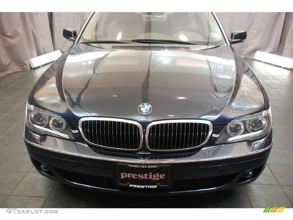 2007 7 Series 750Li Sedan - Monaco Blue Metallic / Beige photo #2