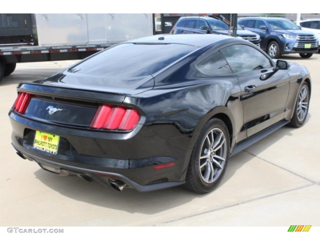 2015 Mustang EcoBoost Coupe - Black / 50 Years Raven Black photo #8