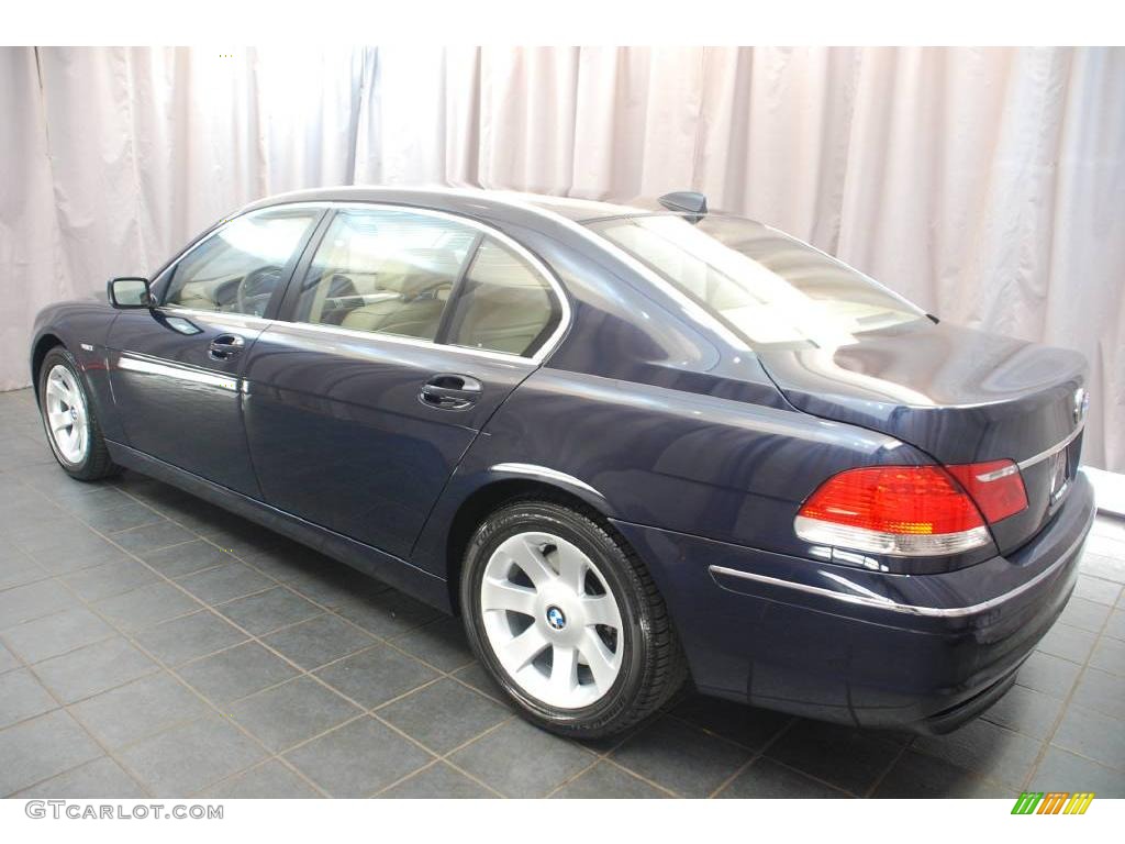 2007 7 Series 750Li Sedan - Monaco Blue Metallic / Beige photo #6