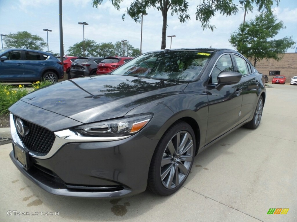 Machine Gray Metallic 2018 Mazda Mazda6 Grand Touring Exterior Photo #127766574