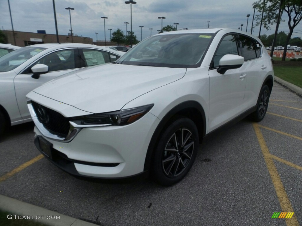 2018 CX-5 Grand Touring AWD - Snowflake White Pearl Mica / Parchment photo #1