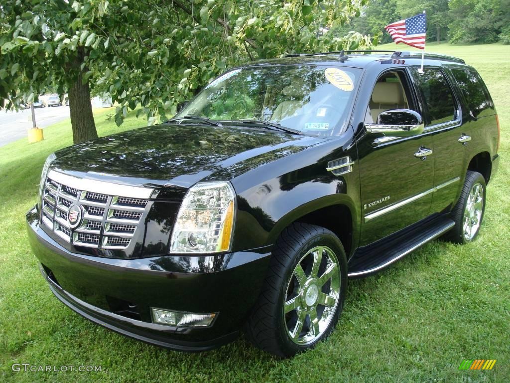 2007 Escalade AWD - Black Raven / Cocoa/Light Cashmere photo #5