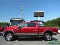 2018 Ruby Red Ford F250 Super Duty Lariat Crew Cab 4x4  photo #2