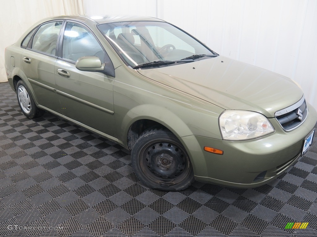 2006 Forenza Sedan - Desert Green Metallic / Grey photo #3