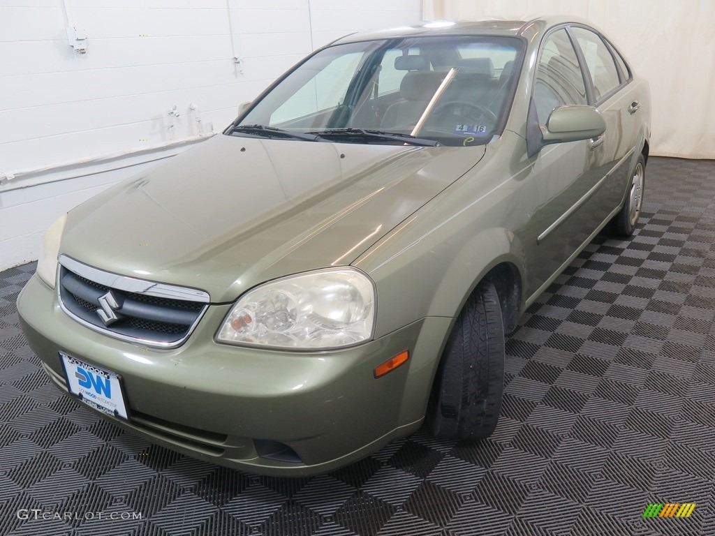 2006 Forenza Sedan - Desert Green Metallic / Grey photo #5
