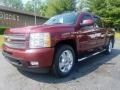 2013 Deep Ruby Metallic Chevrolet Silverado 1500 LTZ Crew Cab 4x4  photo #2