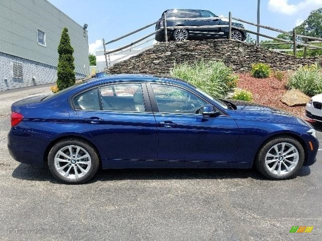 2018 3 Series 320i xDrive Sedan - Mediterranean Blue Metallic / Venetian Beige photo #6