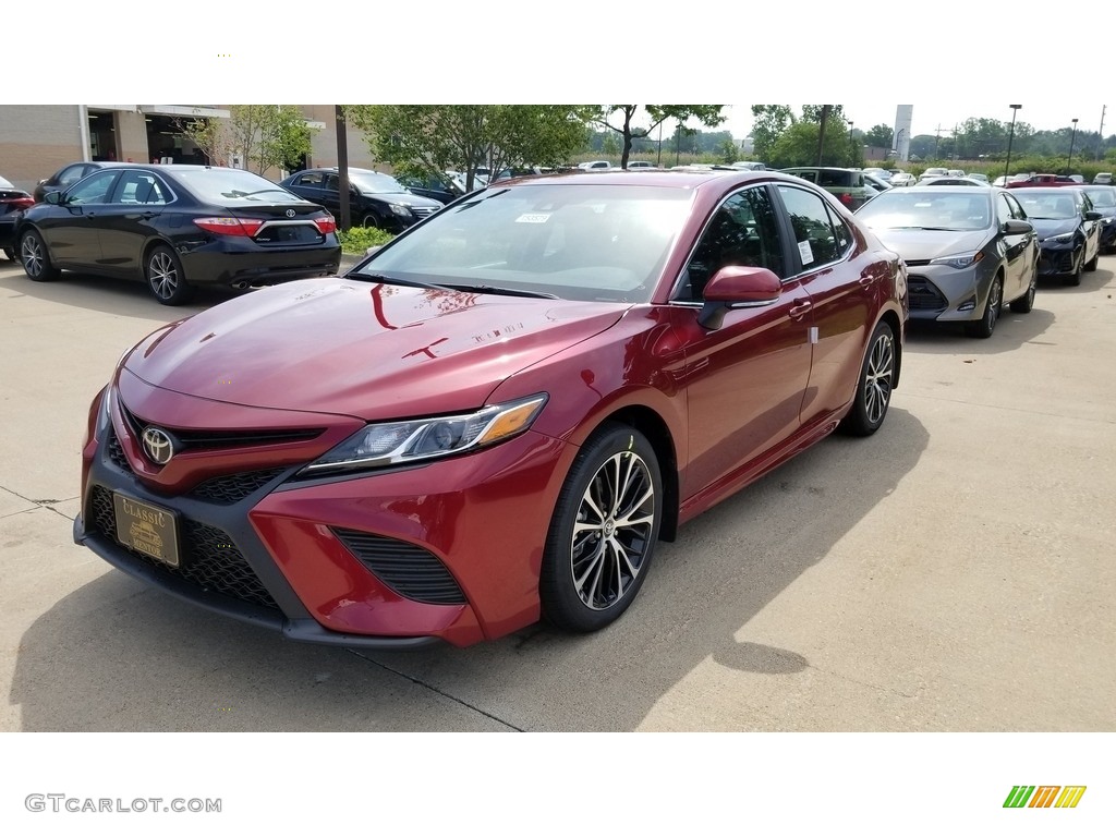 2018 Camry SE - Ruby Flare Pearl / Black photo #1