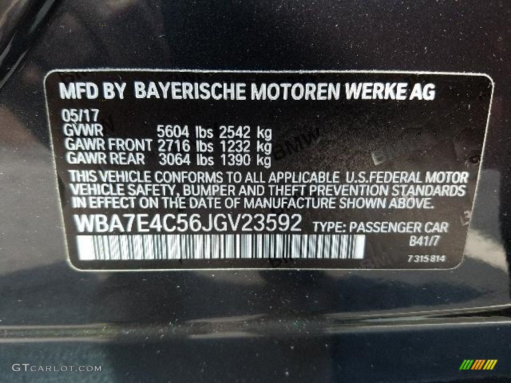 2018 7 Series 740i xDrive Sedan - Singapore Gray Metallic / Black photo #19