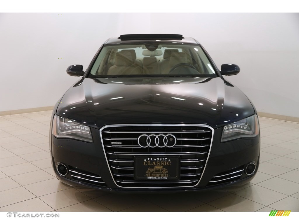 2012 A8 L 4.2 quattro - Night Blue Pearl Effect / Velvet Beige photo #2