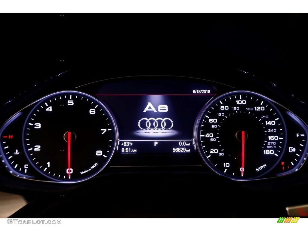 2012 A8 L 4.2 quattro - Night Blue Pearl Effect / Velvet Beige photo #9