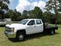 Summit White - Silverado 3500HD Work Truck Crew Cab 4x4 Chassis Photo No. 2