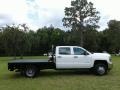 Summit White - Silverado 3500HD Work Truck Crew Cab 4x4 Chassis Photo No. 6