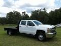 Summit White - Silverado 3500HD Work Truck Crew Cab 4x4 Chassis Photo No. 7